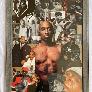2 Pac & Biggie Framed Collage
